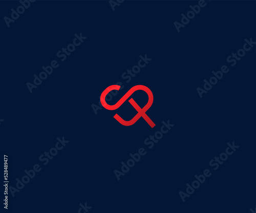 Love SP, PS Letter Logo Vector Template Abstract Monogram Symbol