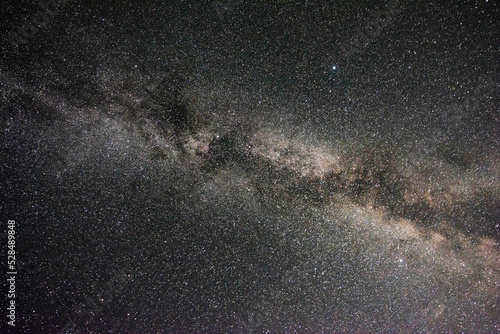Milky way and starry sky. The Milky Way is the galaxy that contains our Solar System