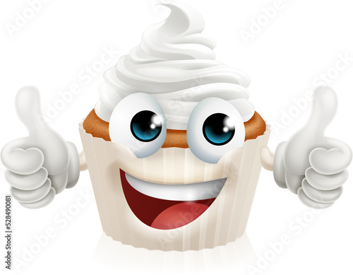 Cupcake Cake Happy Cartoon ...