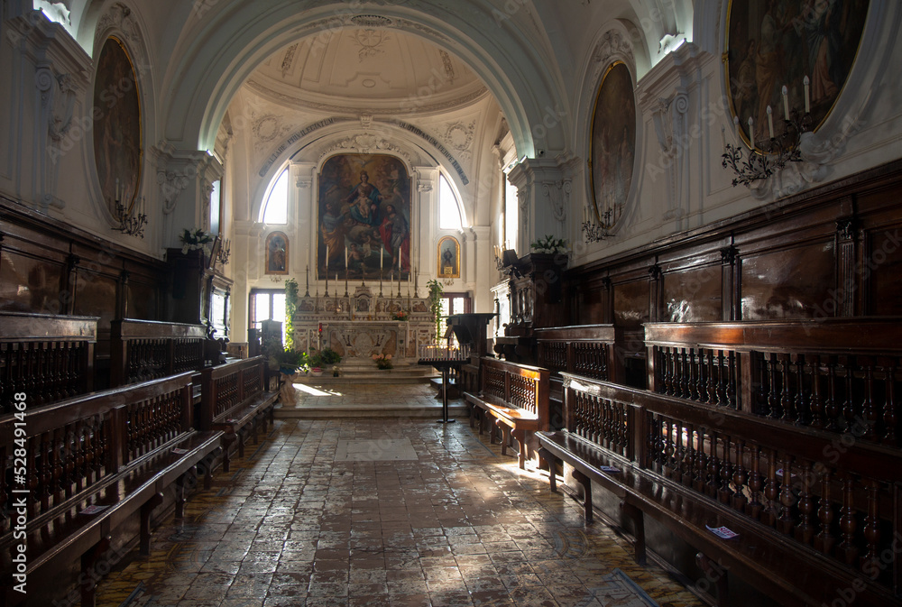 interior of a church in Forio Ischia