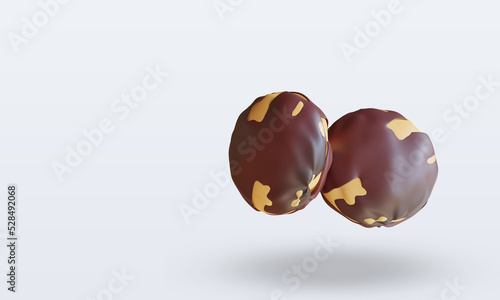 3d Vegetable Jengkol rendering top view