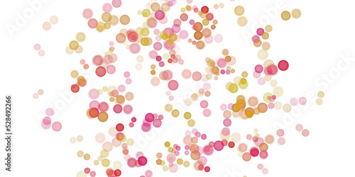 confetti buble isolate on trasparent background