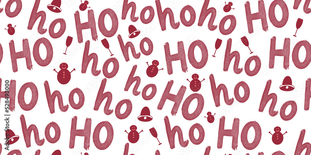 Christmas pattern background with Santa Claus 's Santa Claus laughing Christmas pattern background with Santa Claus 's Santa Claus laughing