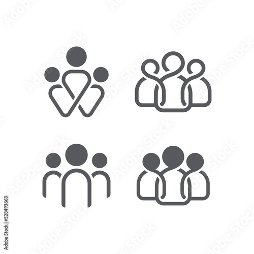 people icon linear pack, team leader icon, team leader icon illustration, team leader vector icon simple and modern linear design. Flat symbol