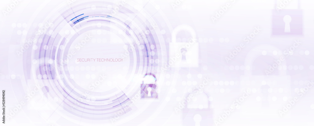 internet digital security technology concept for business background. Lock on circuit board internet digital security technology concept for business background. Lock on circuit board