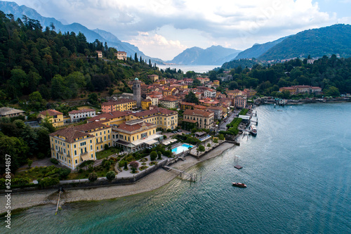 Bellagio and Como lake aerial view  © riccardomojana