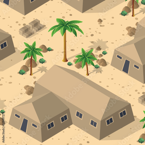 Background 3D illustration army armed troop isometric armed military