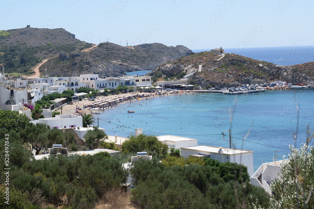 View of a beach in Kythira, Greece
