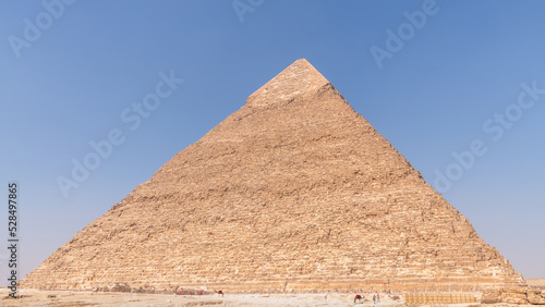 A view of the pyramid of Chephren, Giza, Egypt. photo