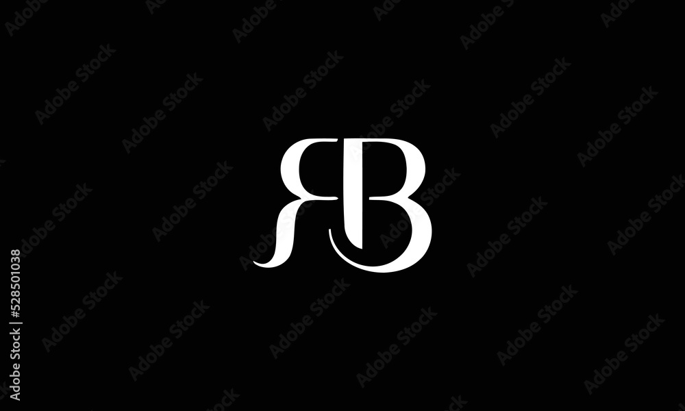 Professional Innovative Initial BR logo and RB logo. Letter BR RB Minimal elegant Monogram. - obrazy, fototapety, plakaty 
