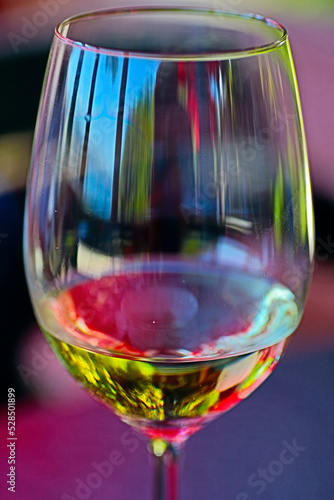 Glass of Albariño wine from Galicia, Spain