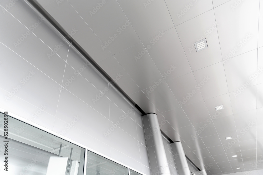 fluorescent lamp on the modern ceiling fluorescent lamp on the modern ceiling