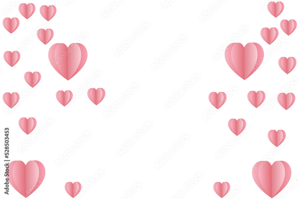 valentines day invitation card paper heart background
