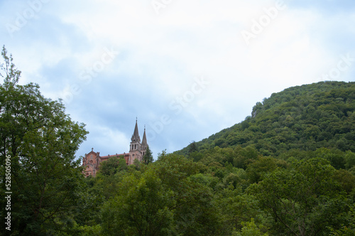 Basilica of Our Lady of Battles  Covadonga  Asturias  Spain.