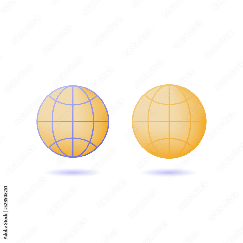 Web network 3d icons. 3d vector social media concept for site, wi-fi network sign.
