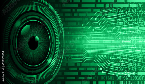 eye cyber circuit future technology concept background