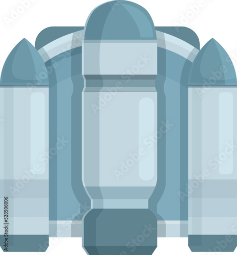 Back jetpack icon cartoon vector. Rocket jet. Action ambition