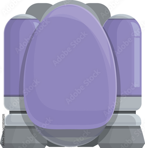 Back jet icon cartoon vector. Rocket career. Astronaut space