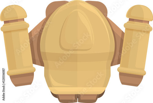 Jetpack boost icon cartoon vector. Rocket jet. Future space
