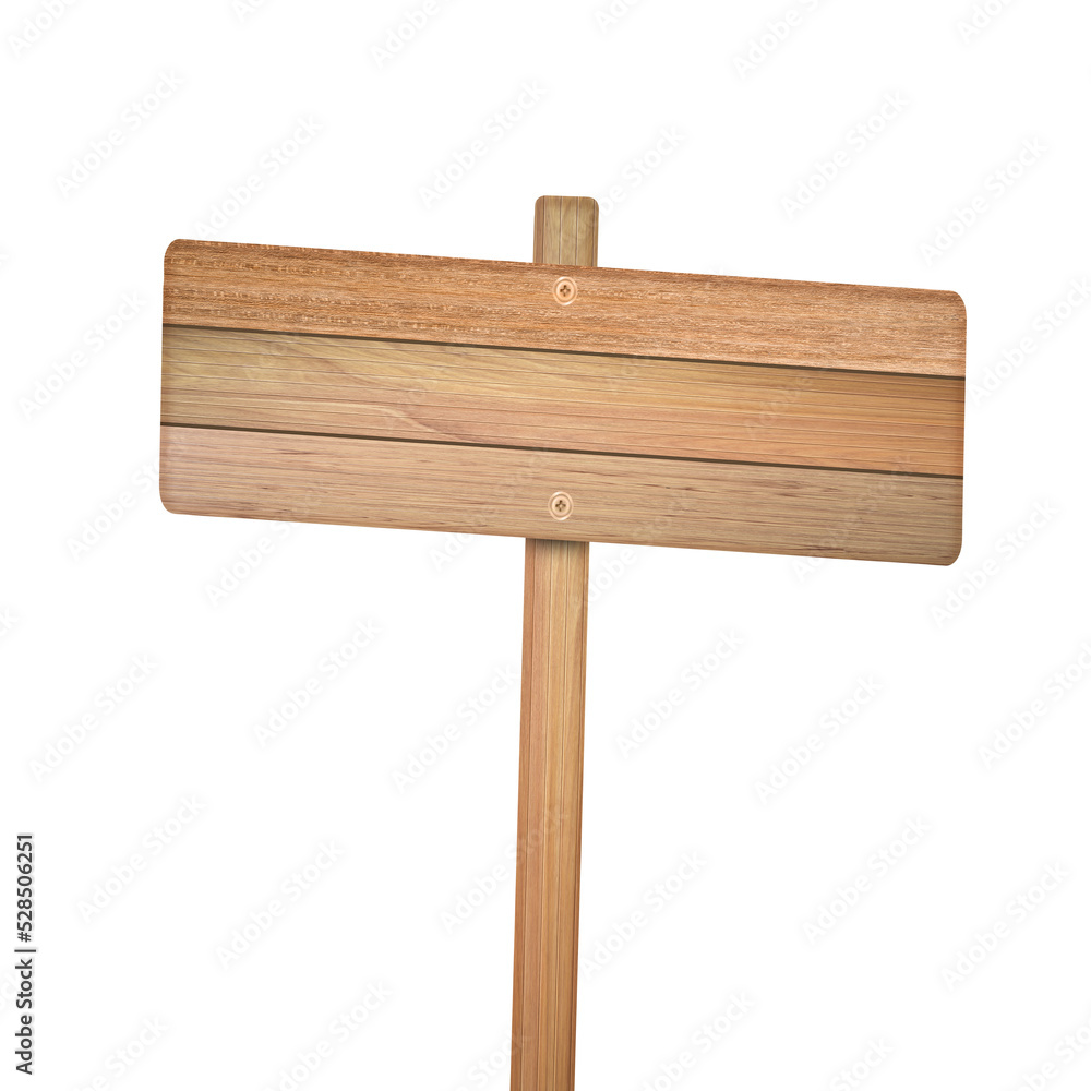 Wooden sign isolated on transparent background - PNG format. Wooden sign isolated on transparent background - PNG format.