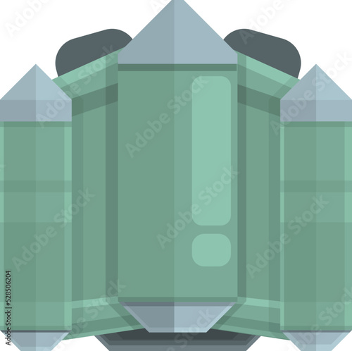 Astronaut jetpack icon cartoon vector. Rocket jet. Boost jet