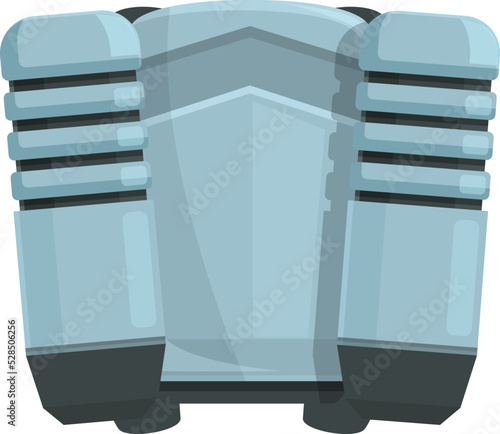 Achievement jetpack icon cartoon vector. Rocket jet. Career space