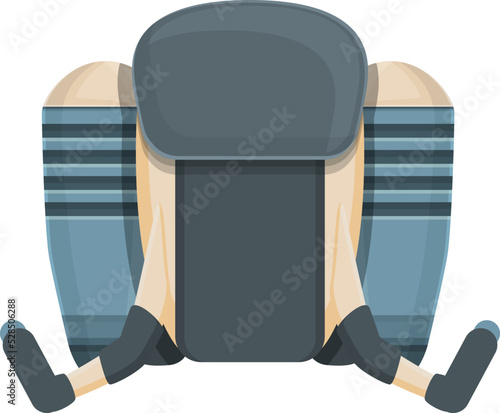 Launch jetpack icon cartoon vector. Rocket boost. Jet space