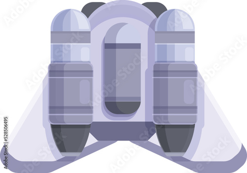 Model jetpack icon cartoon vector. Career person. New science