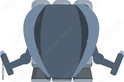 Space jetpack icon cartoon vector. Rocket jet. Action science