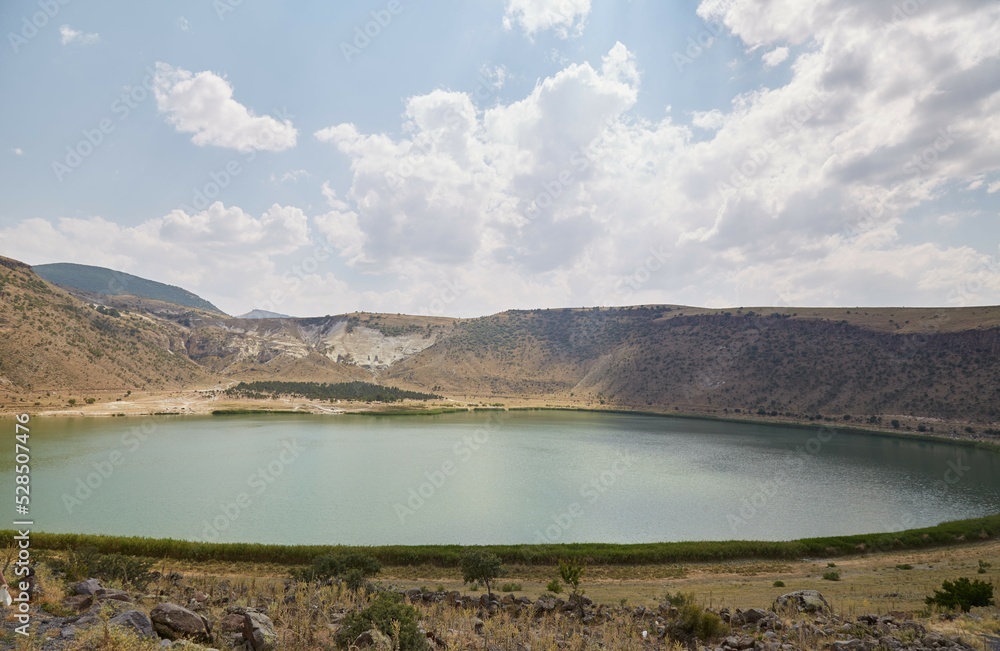 Fototapeta premium Visiting the Scenic Nar Lake in Cappadocia