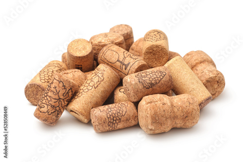 Pile of different wine corks