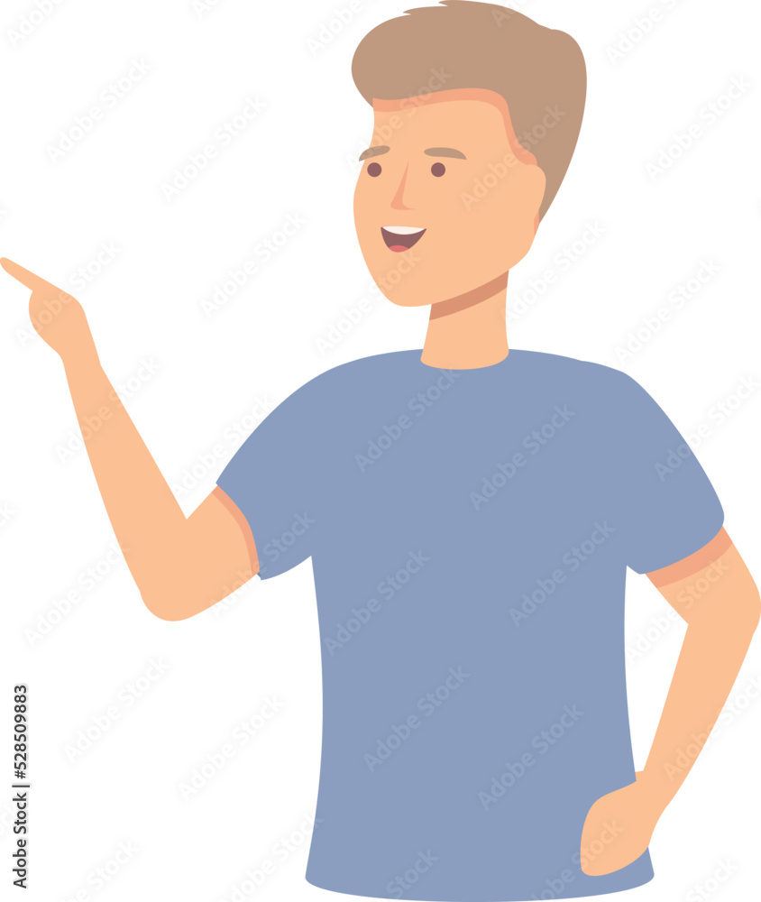 Delight student icon cartoon vector. Happy man. Active wow Delight student icon cartoon vector. Happy man. Active wow