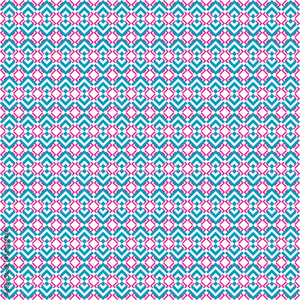 The Complex Square in Fabric Seamless Pattern