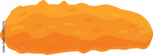 Menu chicken nugget icon cartoon vector. Fast food. Crispy meat