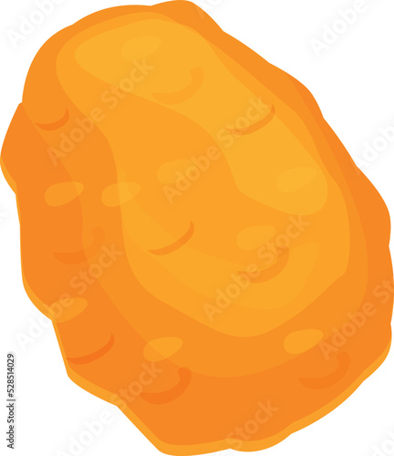 Chicken nugget food icon cartoon vector. Fast menu. Lunch restaurant