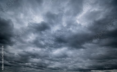 dark storm clouds with background,Dark clouds before a thunder-storm.