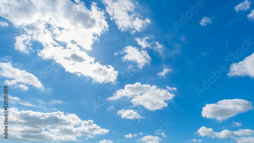 Panoramic view of clear blue sky and clouds  clouds with background.