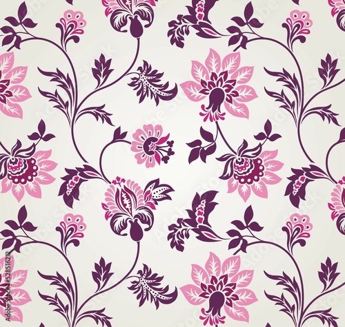Wallpaper Mural Colorful wedding card design, paisley floral pattern , India	 Torontodigital.ca