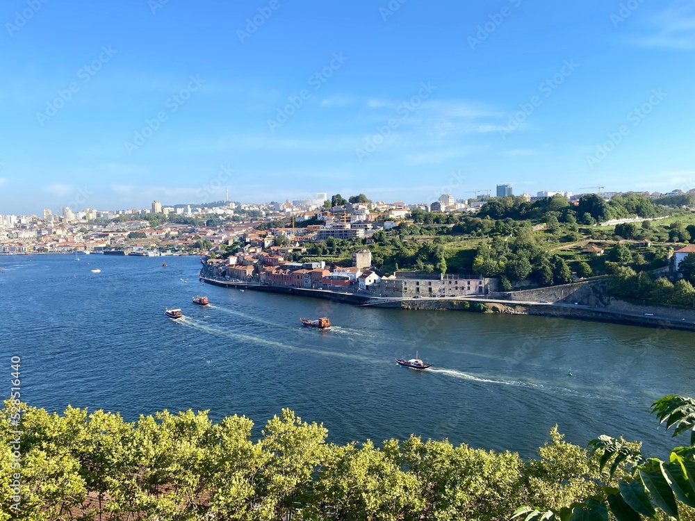 A view of the Douro river in Porto, Portugal