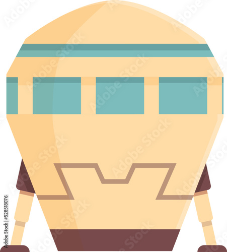 Universe base icon cartoon vector. Space future. Astronaut station