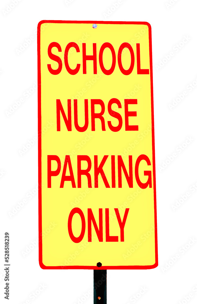 School Nurse Parking Sign: School nurses sometimes travel between different schools and need a reserved parking space. School Nurse Parking Sign: School nurses sometimes travel between different schools and need a reserved parking space.