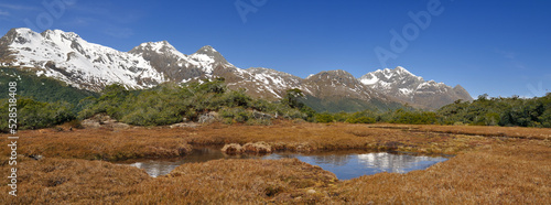 Fényképezés Ailsa Mountains Fiordland National Park Neuseeland