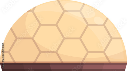 Planet base icon cartoon vector. Future mars. Rover station