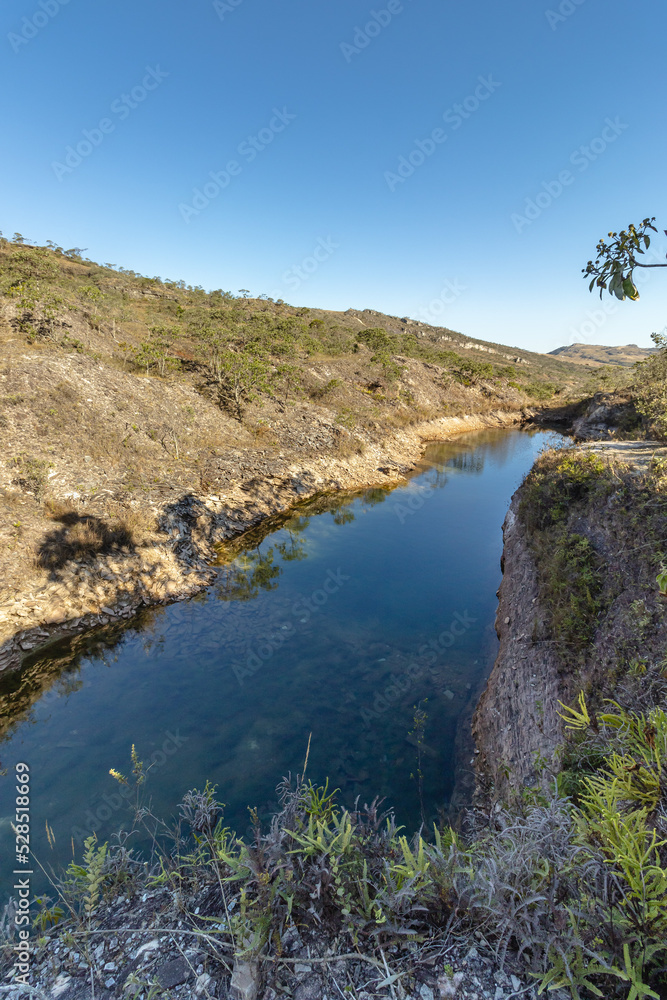 Fototapeta premium lake in the city of Sao Tome das Letras, State of Minas Gerais, Brazil