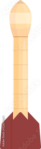 Mars rocket icon cartoon vector. Space planet. Future astronaut