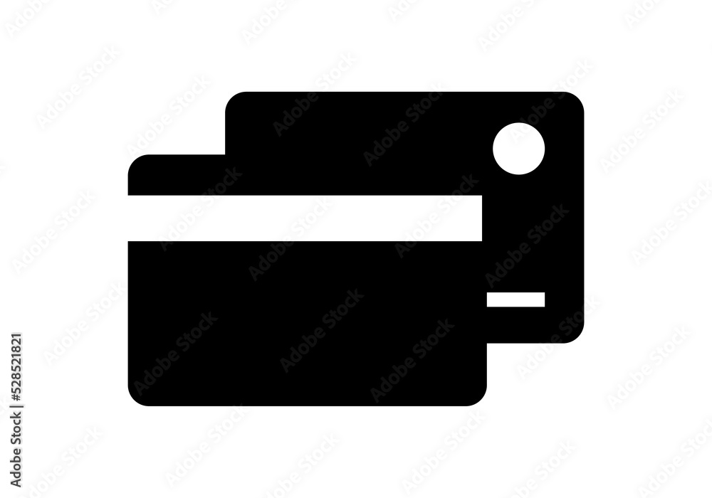 Credit card icon. Vector clipart isolated on white background. Credit card icon. Vector clipart isolated on white background.