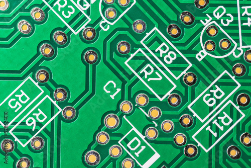 Green Computer Chip close up photo