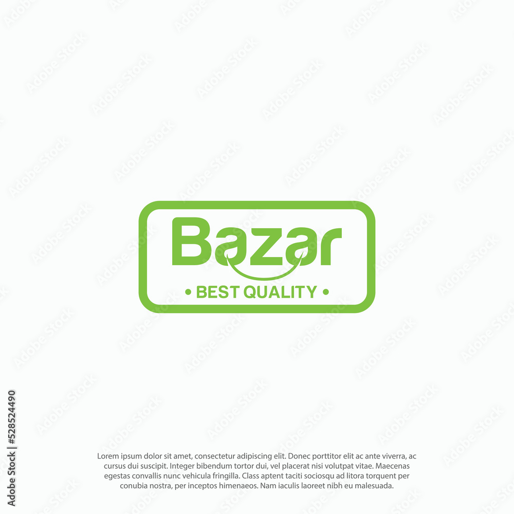 E-commerce fresh nature vegetable bazar logo vector E-commerce fresh nature vegetable bazar logo vector
