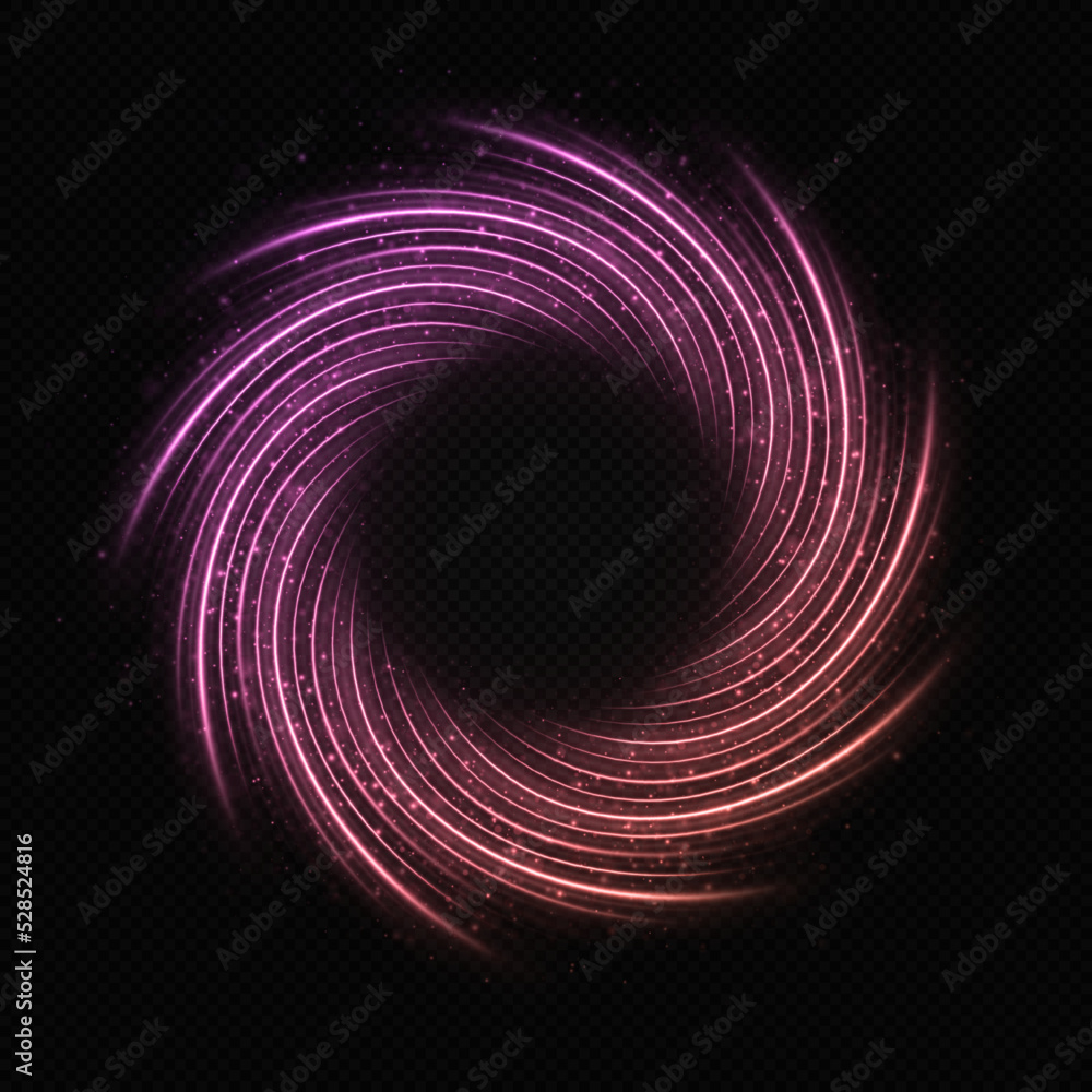 Colorful sparkle swirl circle. Magic twirl circle with glitter particles. Abstract luminous ring. Flare trail with glitter dust, color fairy dust. Colorful sparkle swirl circle. Magic twirl circle with glitter particles. Abstract luminous ring. Flare trail with glitter dust, color fairy dust.