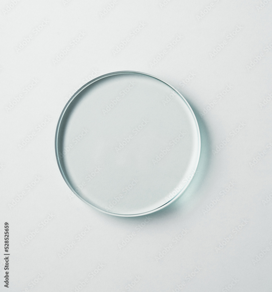 Round glass shape isolated on white background. Round glass shape isolated on white background.